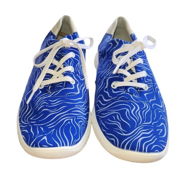 ARCOPEDICO L76 BLUE WHITE SWIRL SNEAKERS, MIB, SZ 41, 40, 39 - Picture 2 of 8
